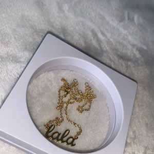 🆕 “lala” gold chain necklace